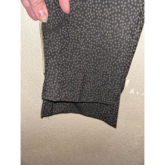 Lisette L Montreal  Preppy Black Gray Dots  Gold SIde Strip  Pants  12  NWT - Picture 9 of 10
